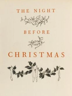 Night Before Christmas 12" X 16" Just The Print -The Print Shop night before christmas u L Q1LDGZ40 2
