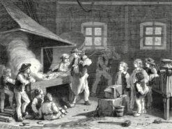 Oliver Evans Makes A Christmas Firecracker 16" X 12" Just The Print