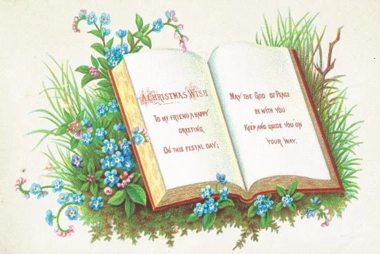 Open Book, Christmas Card 18" X 12" Just The Print 4 Open Book, Christmas Card 18" X 12" Just The Print - Image 4