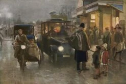 Please, Mr Policeman, Where Is Father Christmas By Matania 18" X 12" Just The Print