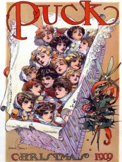 Puck Christmas 1909 12" X 16" Just The Print 7 Puck Christmas 1909 12" X 16" Just The Print -The Print Shop puck christmas 1909 u L Q1L55I90 3