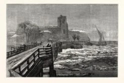 Putney Bridge, London, Christmas, 1879, After A Drawing By A. Severn. Uk 18" X 12" Just The Print -The Print Shop putney bridge london christmas 1879 after a drawing by a severn uk u L Q1OHXN00 3