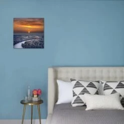 The Aerial View Of Snow-Covered Winter Forest In Time Sundown On Christmas Eve. 16" X 16" Just The Print 7 The Aerial View Of Snow-Covered Winter Forest In Time Sundown On Christmas Eve. 16" X 16" Just The Print -The Print Shop the aerial view of snow covered winter forest in time sundown on christmas eve u L Q19ZAX40 3