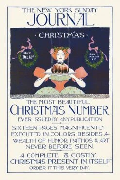 The New York Sunday Journal, Christmas, Out Dec. 13, Don't Miss It 12" X 18" Just The Print -The Print Shop the new york sunday journal christmas out dec 13 don t miss it u L Q1LCMB10 3