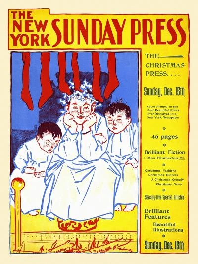 The New York Sunday Press, The Christmas Press 12" X 16" Just The Print 2 The New York Sunday Press, The Christmas Press 12" X 16" Just The Print - Image 2