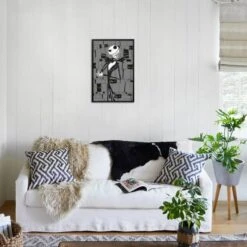 The Nightmare Before Christmas - The Thinker 22" X 34" Essential Black Frame -The Print Shop the nightmare before christmas the thinker u L Q1RG20D27X2FA 5