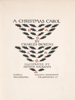 Title Page - A Christmas Carol, 1915 12" X 16" Just The Print -The Print Shop title page a christmas carol 1915 u L Q1NKVC20 2