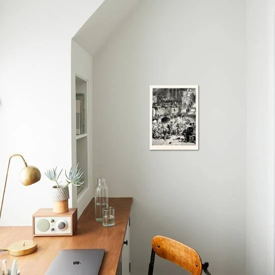 Tudor Times: Christmas Revels In The Baronial Hall 12" X 16" Just The Print 1 Tudor Times: Christmas Revels In The Baronial Hall 12" X 16" Just The Print