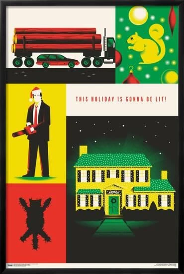 Warner 100th Anniversary - National Lampoon's Christmas Vacation 22" X 34" Essential Black Frame 2 Warner 100th Anniversary - National Lampoon's Christmas Vacation 22" X 34" Essential Black Frame - Image 2